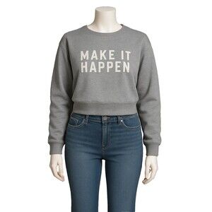 Anthropologie Women Sweatshirt XL Ashley Brown Durand Late Summer Flowers